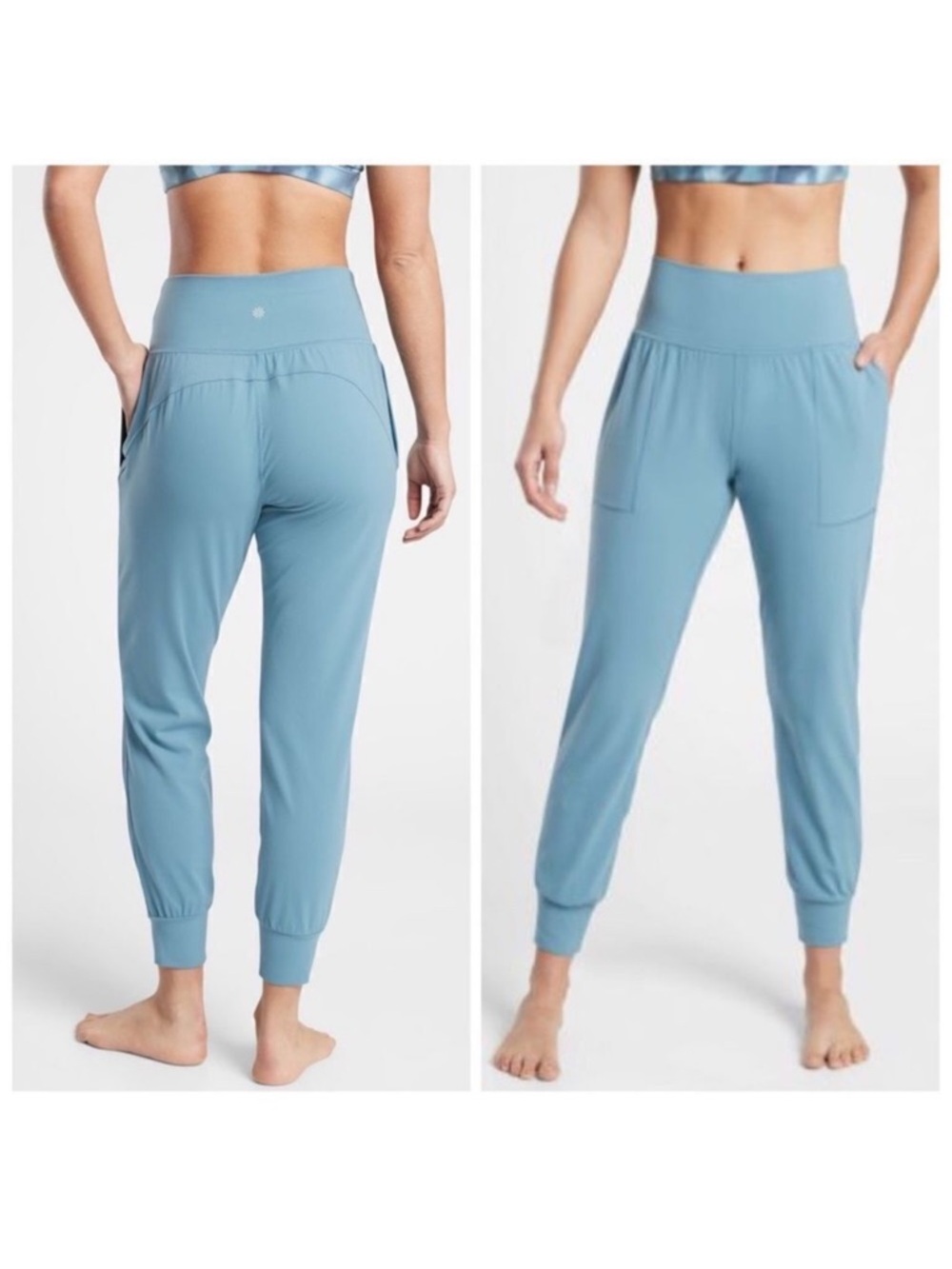 Athleta Salutation Jogger Powervita Light Blue Medium